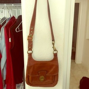 Leather Coach cross body purse
